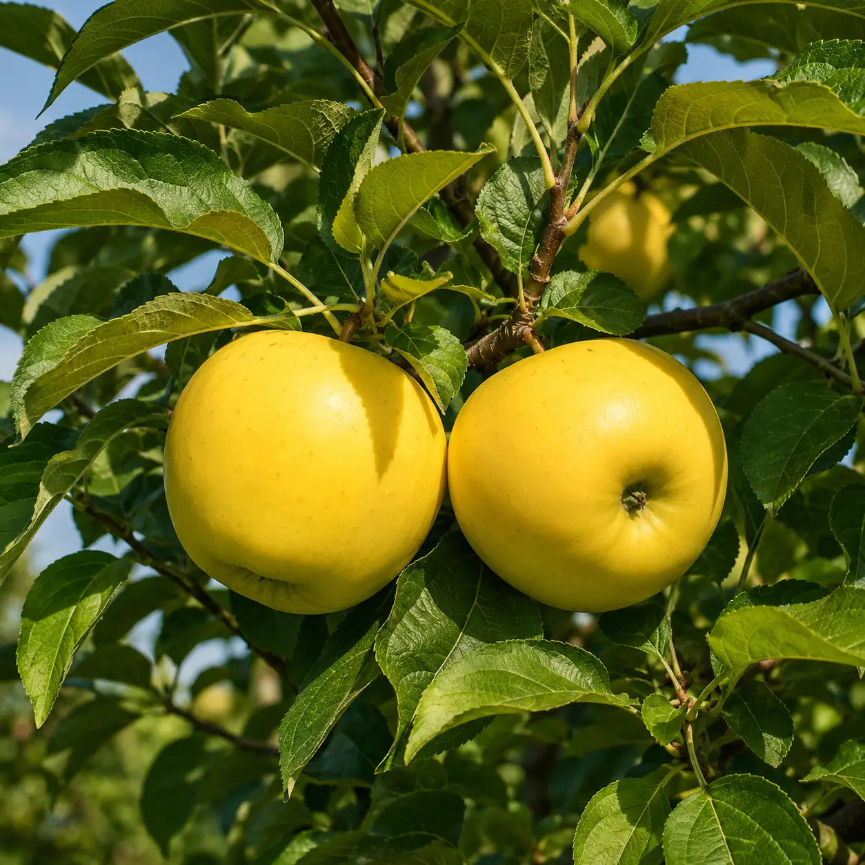Ябълка Голдън Делишъс — овощна фиданка за градина, разсадник Alvera Plant
